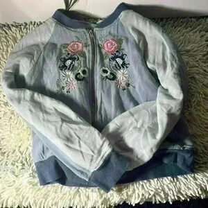 Beau-tee little girls embroidered light weight jacket